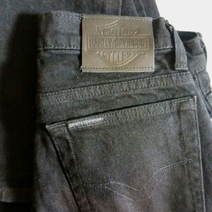 Vintage harley davidson black jeans